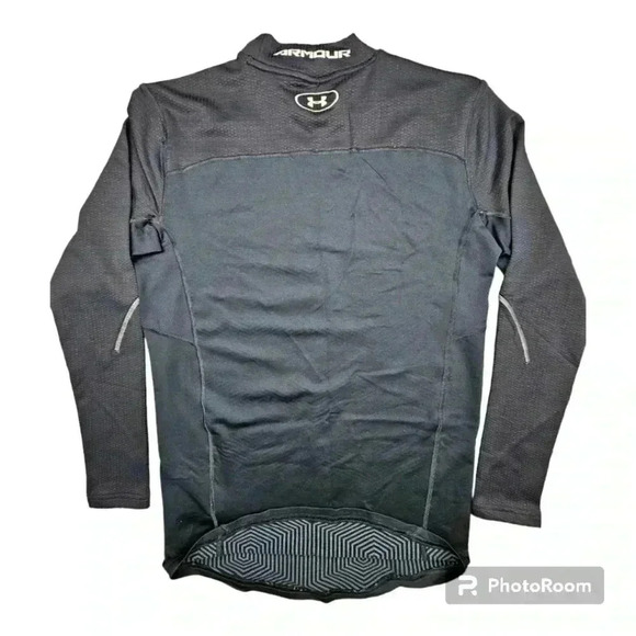 Under Armour ColdGear compression  LS Infrared Black Mock # 1280801/001 NWOT Lrg - Picture 2 of 8